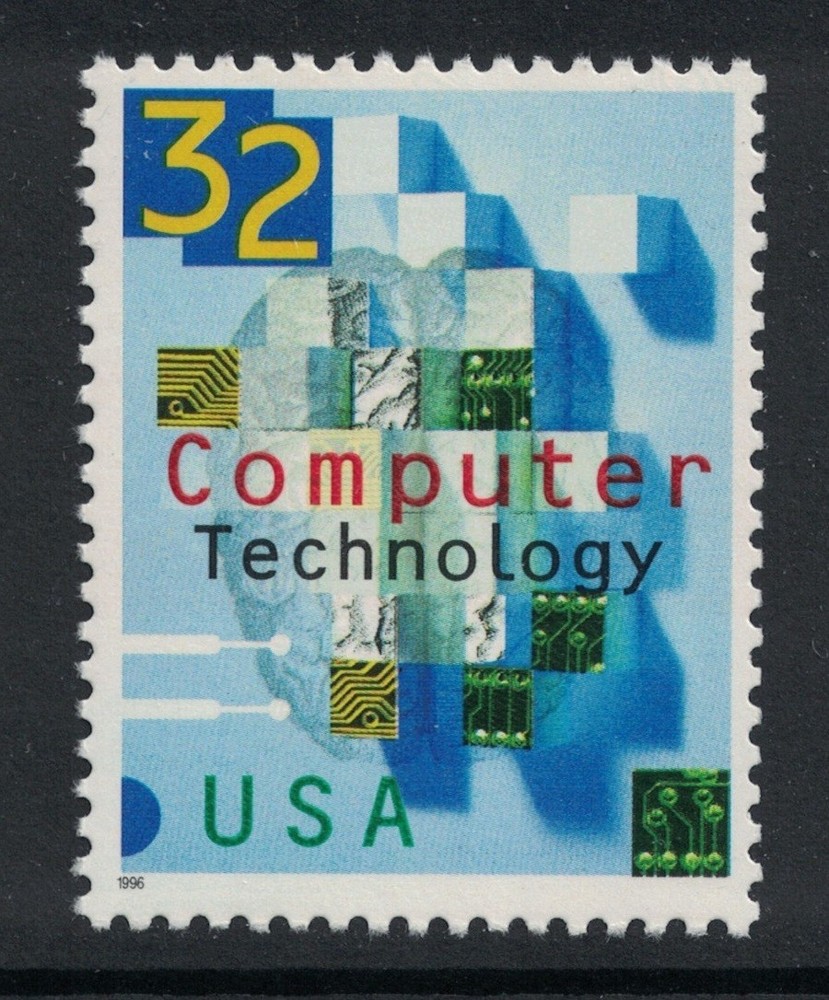 Scott 3106- Computer Technology- MNH 32c 1996- unused mint stamp