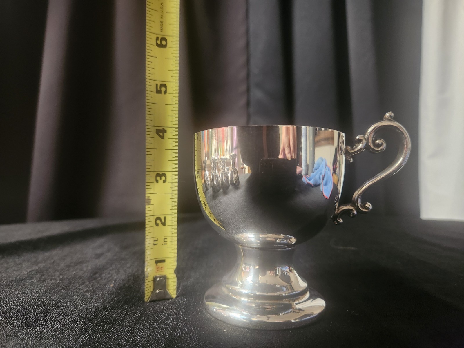 Vintage Silver Plated Punch Cups Victorian/Georgian Style - Set of Eight