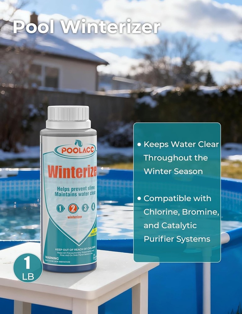 POOLACC Pool Closing Kit. Pool Winterizing Kit. Above Ground In Ground Pools NIB