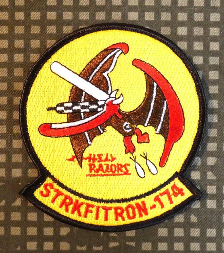 Original US Navy Strike Fighter Squadron VFA-174 Embroidered Patch