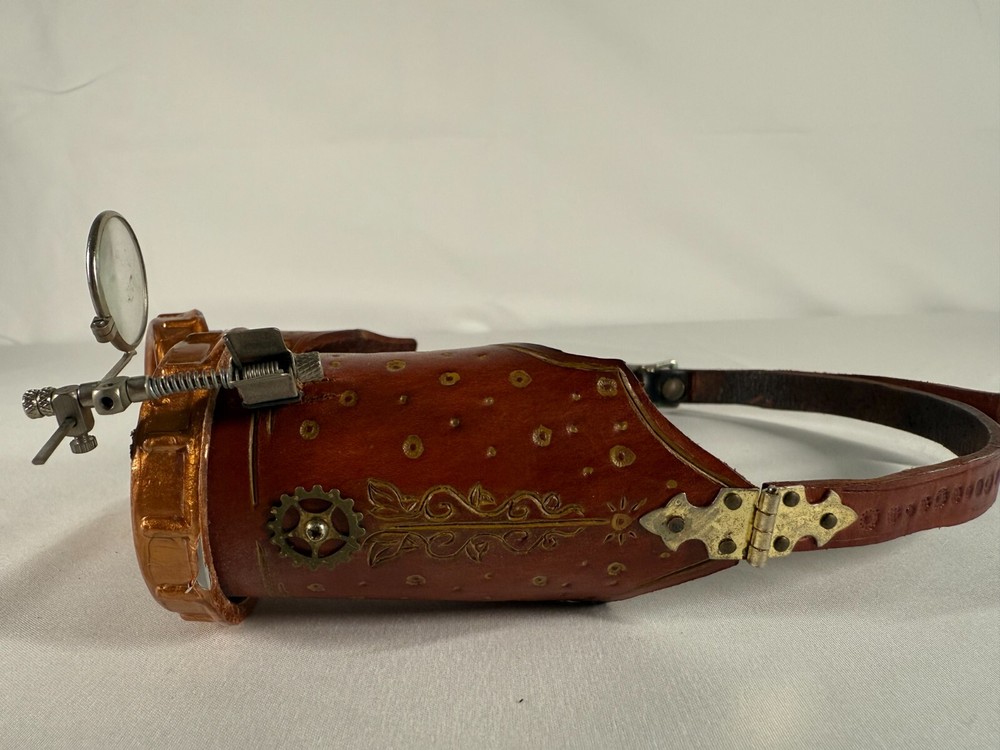 Leather Steampunk Handcrafted Prop Goggles