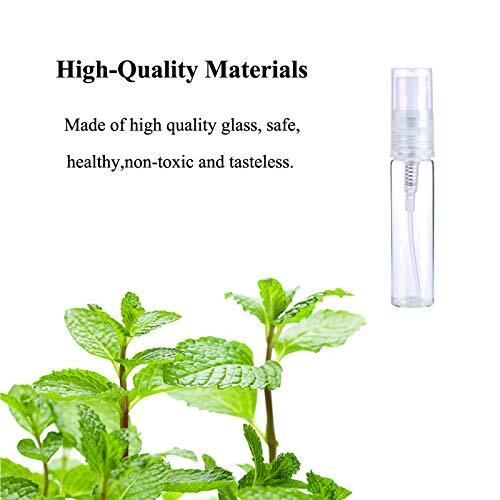 40Pcs Portable Refillable Glass Makeup Clear Empty Sprayer Bottles 10ml