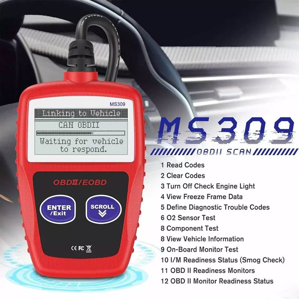 OBD2 Scanner Car Scan Diagnostic Tool Reset Clear Check Engine Code Reader US