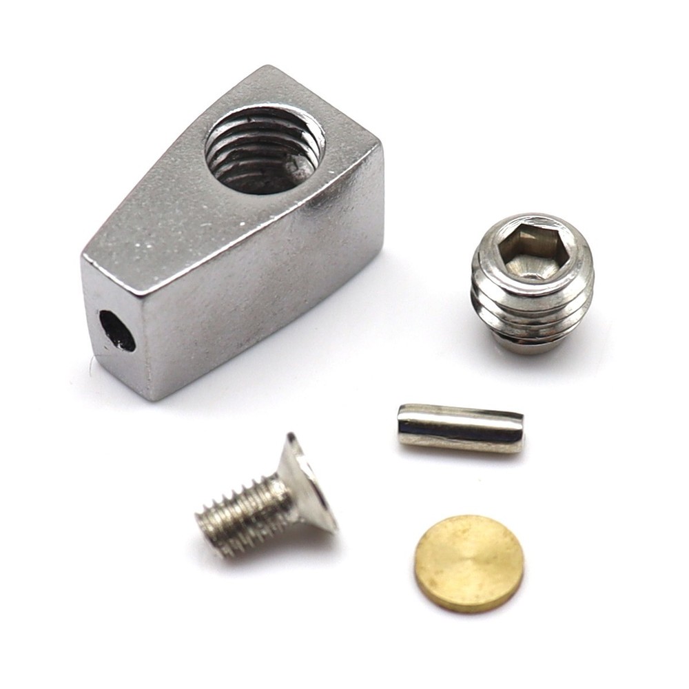 8 Strings Headless Electric Guitar Nuts 8Pcs Metal Single String Nuts Silver