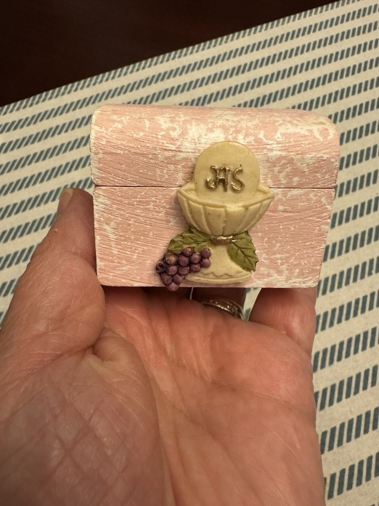Wood First Communion Box