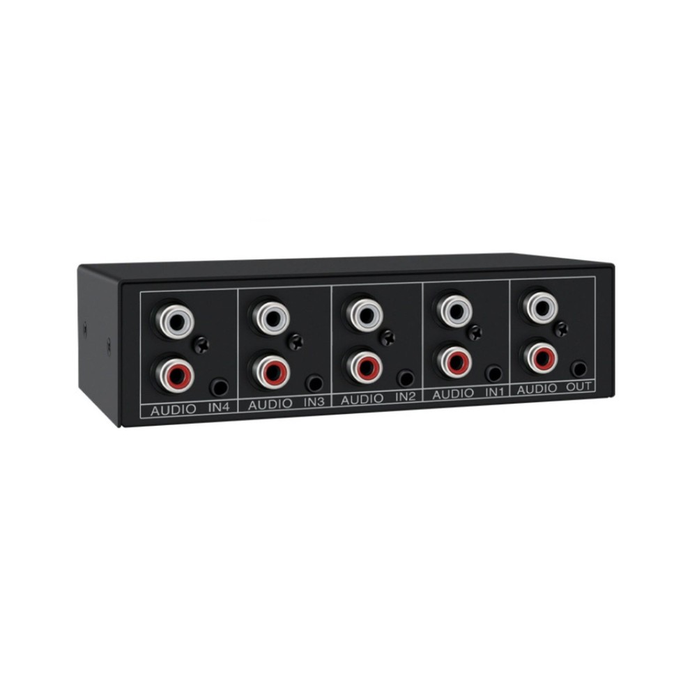 1PCS Stereo Audio Switcher 4 in 1 Out A/B Analog For Multi-source Switching