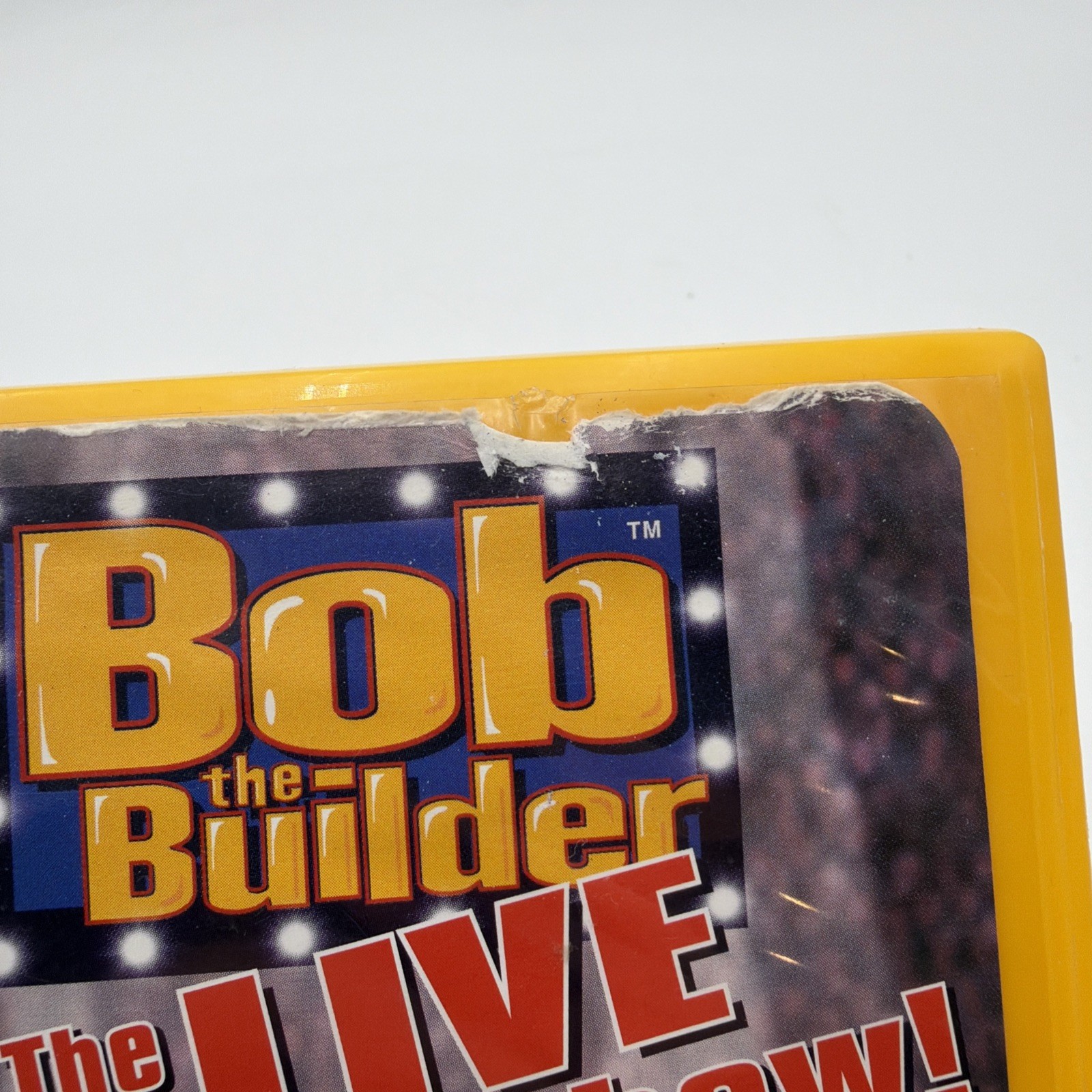Bob the Builder The LIVE Show VHS Tape 2004 Plastic Case Never Seen On TV Yellow