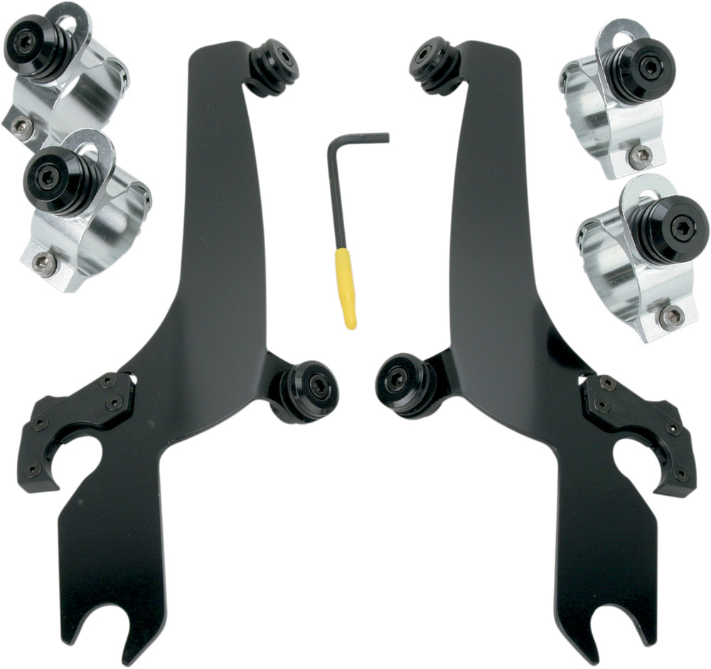 Memphis Shades Black Trigger-Lock Mount Kit - Sportshield Windshield MEB8920