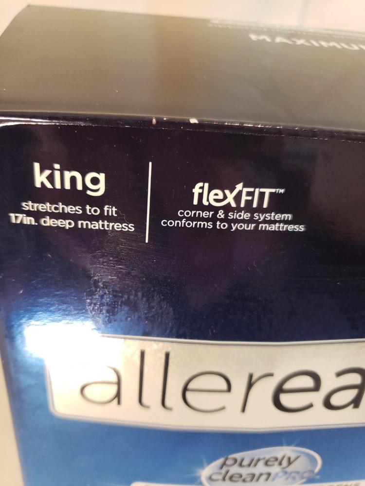 Zippered Mattress Protector, Waterproof Allerease Cover, King New