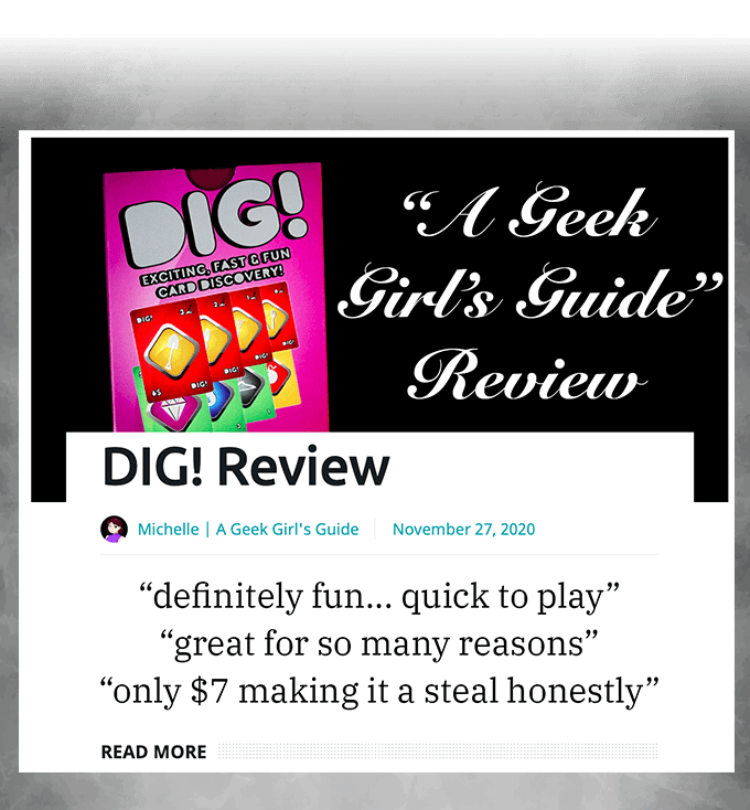 DIG! - 3 Individual Game Decks - Fast & Fun