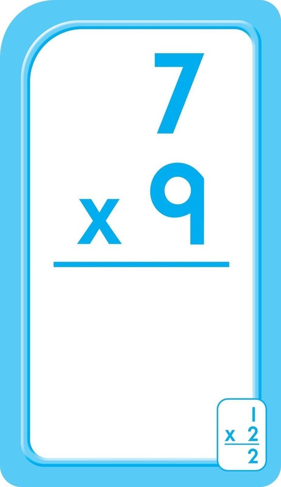 Multiplication Flash Cards 0-12 Flash Cards Elementary Grade Math for Ages 8+💛❤
