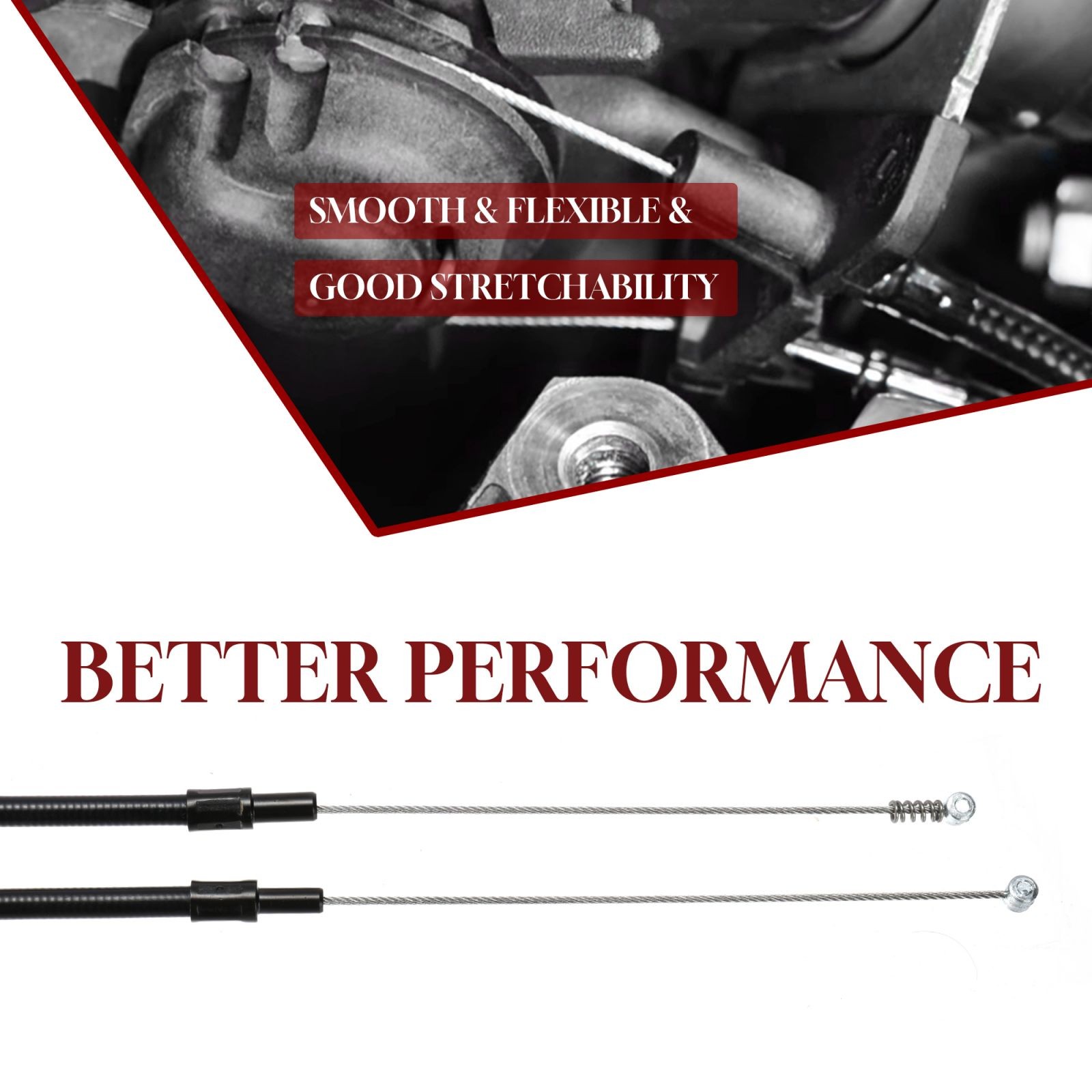 38" Sportster Throttle Idle Cable Kit for Harley XL 883 1200 12" Bar 2004-2006