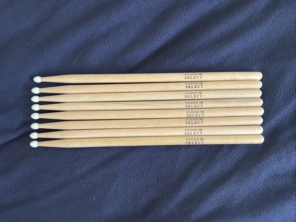 Juggs select 4 Sets Drum Stick Wood Nylon Tip 5B