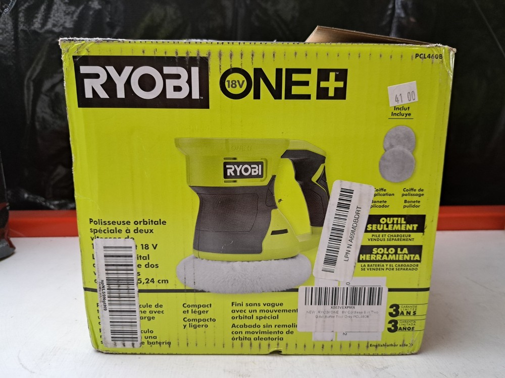 RYOBI 18V ONE+ 6" 2-Speed Buffer PCL460B Tool Only