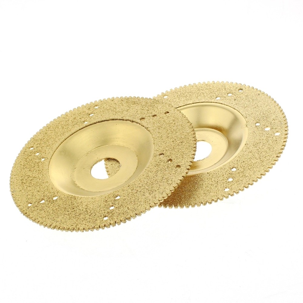 2Pcs 4" Diamond Coated Grinding Wheel Disc TITANIUM for Angle Grinder