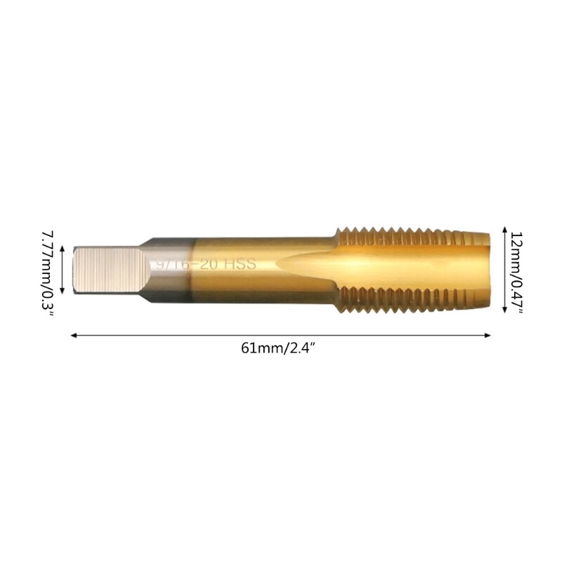 9/16 inch Crank Thread Tapping Device Universal Pedal Thread Tool