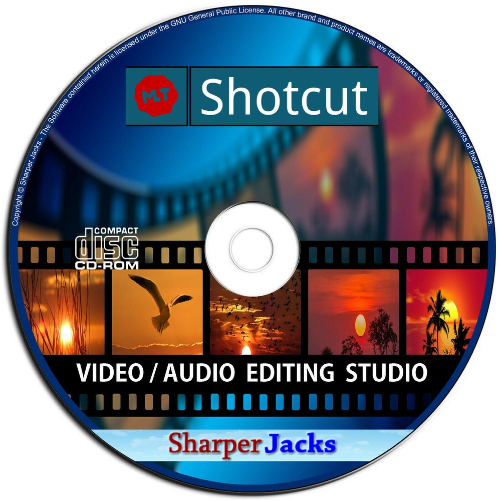 NEW & Fast Ship! Shotcut Video / Audio Pro Editor & Publishing Studio Linux CD