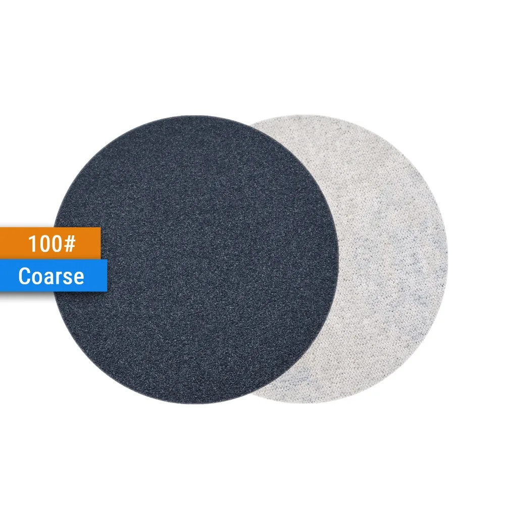 30PCS 3 Inch(75mm) Silicon Carbide Hook&Loop Flocking Waterproof Sanding Discs