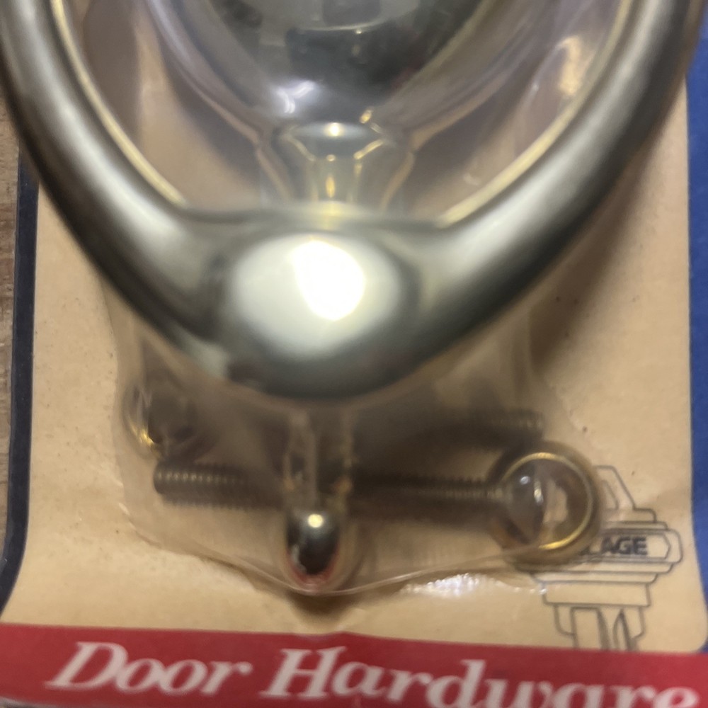 IVES SCHLAGE Door Knocker Solid BRIGHT BRASS Hardware NEW SEALED