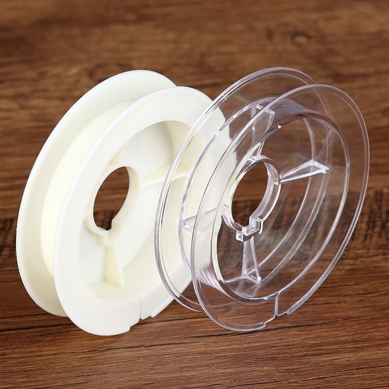 Plastic Empty Spools 20pcs Clear Small Ribbon Spools Thread String Bobbin Spo...