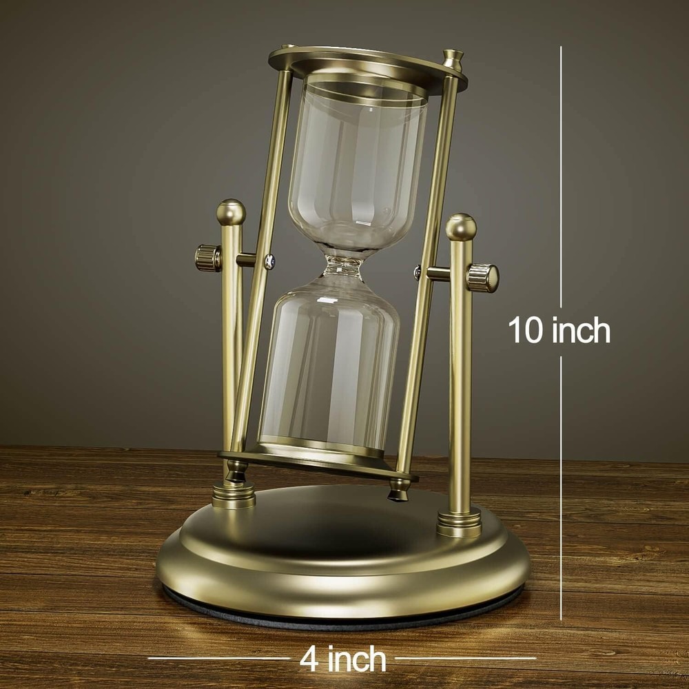 Empty Hourglass Fillable, Brass 360° Rotating DIY Sand Timer, Unity Sand Hourgla
