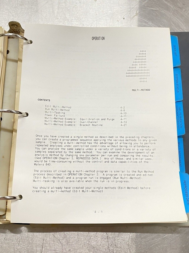 Waters WISP 840 Data & Chromatography Control Station - Users Guide / Manual