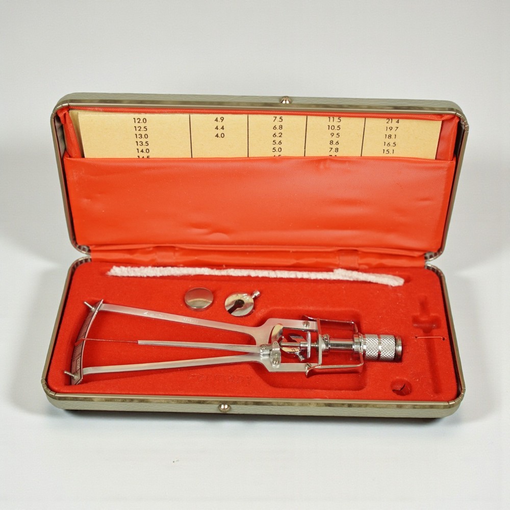 Vintage Winters Schioetz Tonometer Improved Optometry Made In Germany