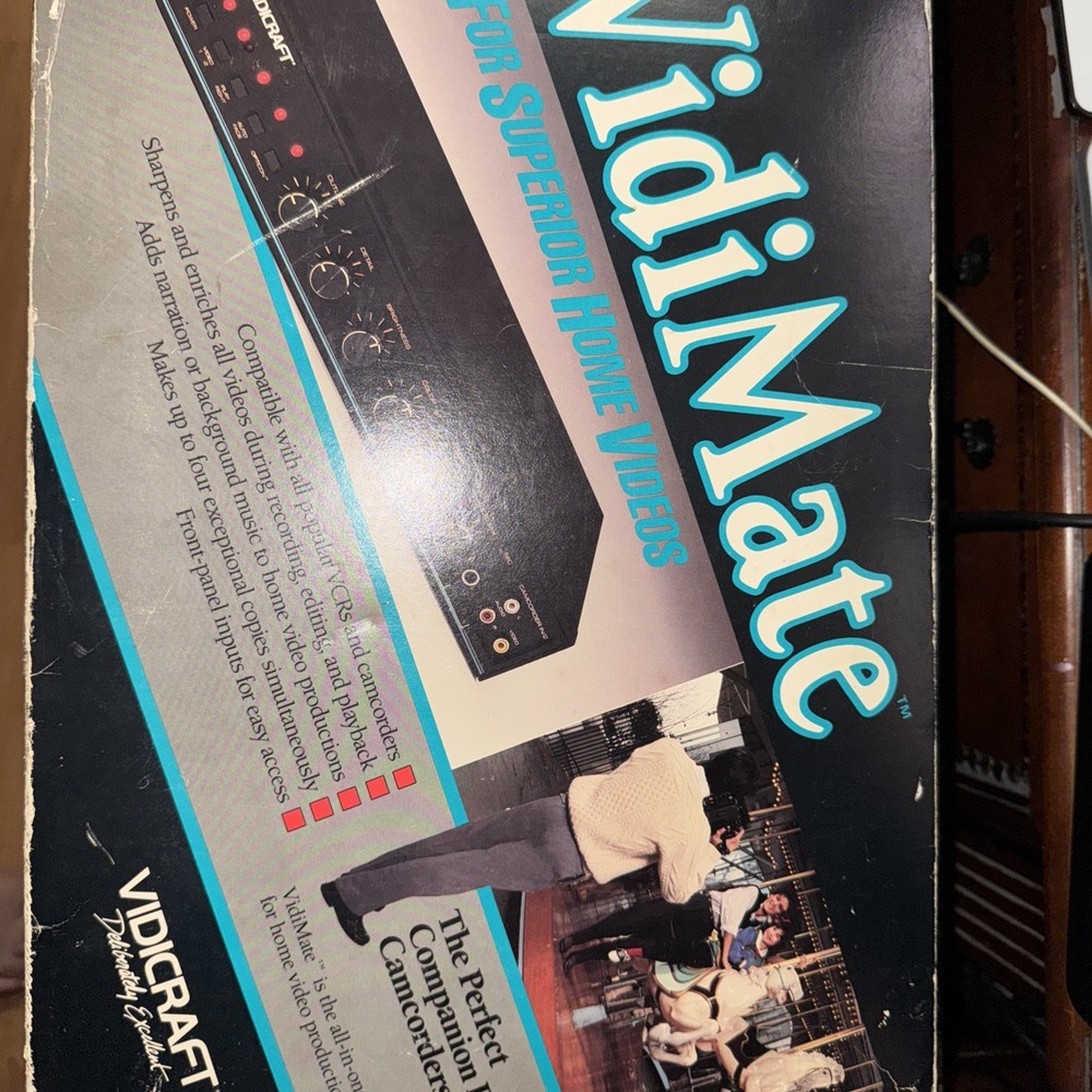VIDICRAFT VidiMate Digital Stabilizer Opticon Processing July 1988 VDM-100