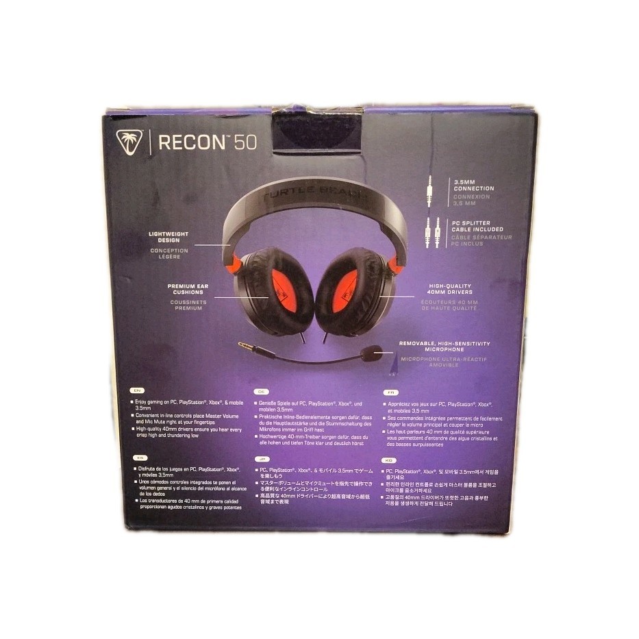 Turtle Beach Recon 50 Headset - Black/Red