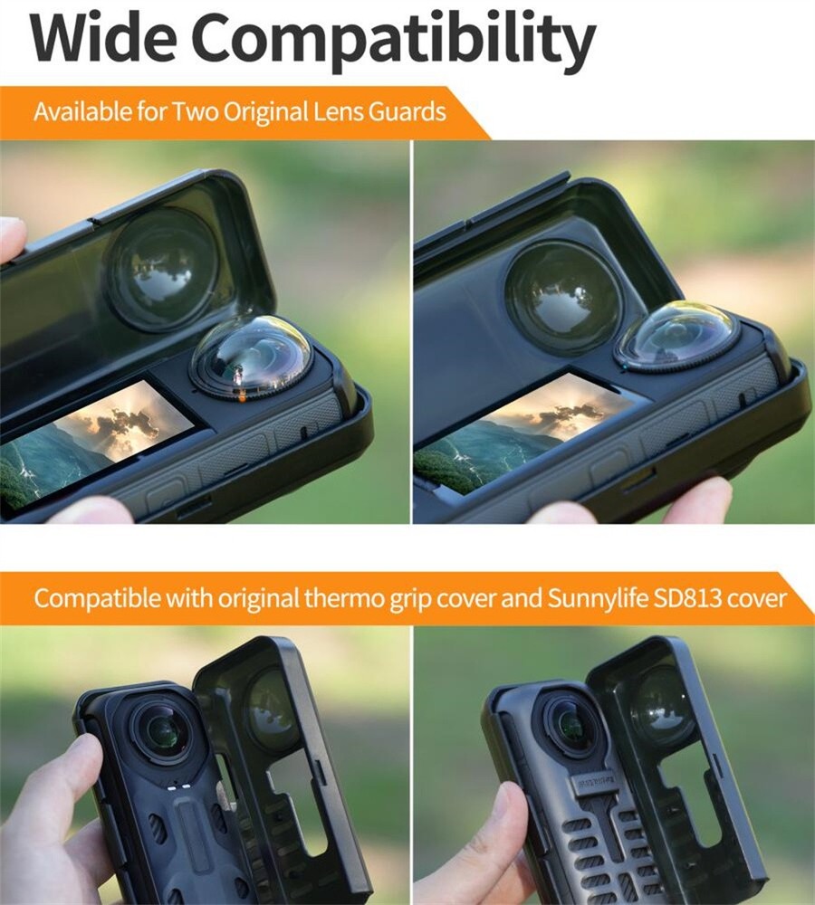 Integrated Lens Screen Cover Protector Screen Case for Insta360 X4 Camera