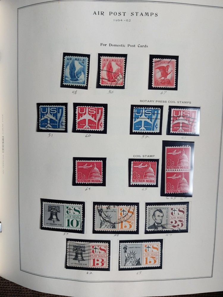 US AIR MAIL STAMPS C23 THRU C56