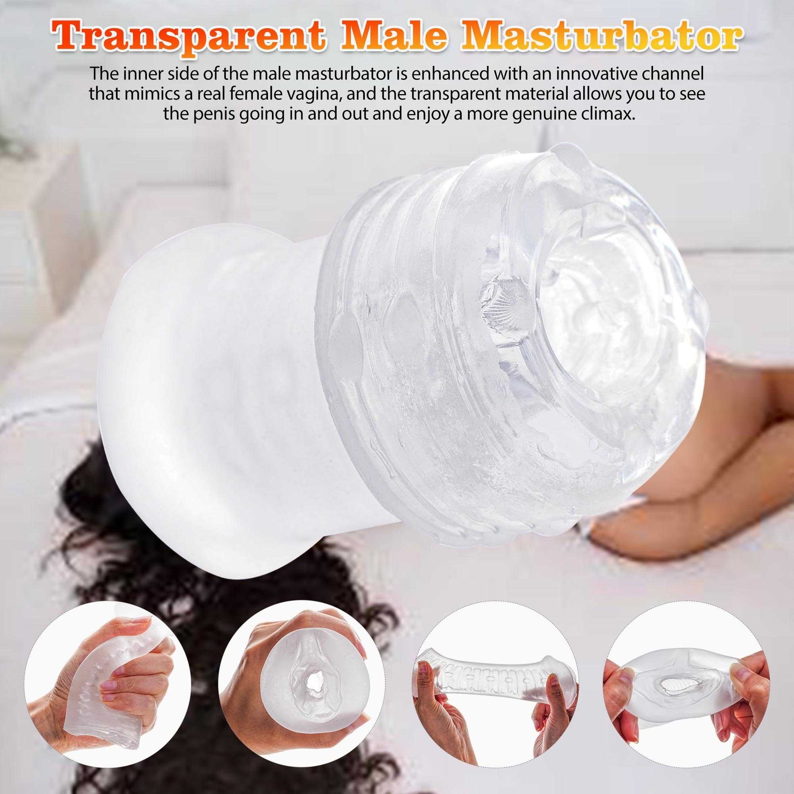 Male Sleeve Silicone Replacement Donut Sleeve for Penis Pump Vacuum Men Enhancer