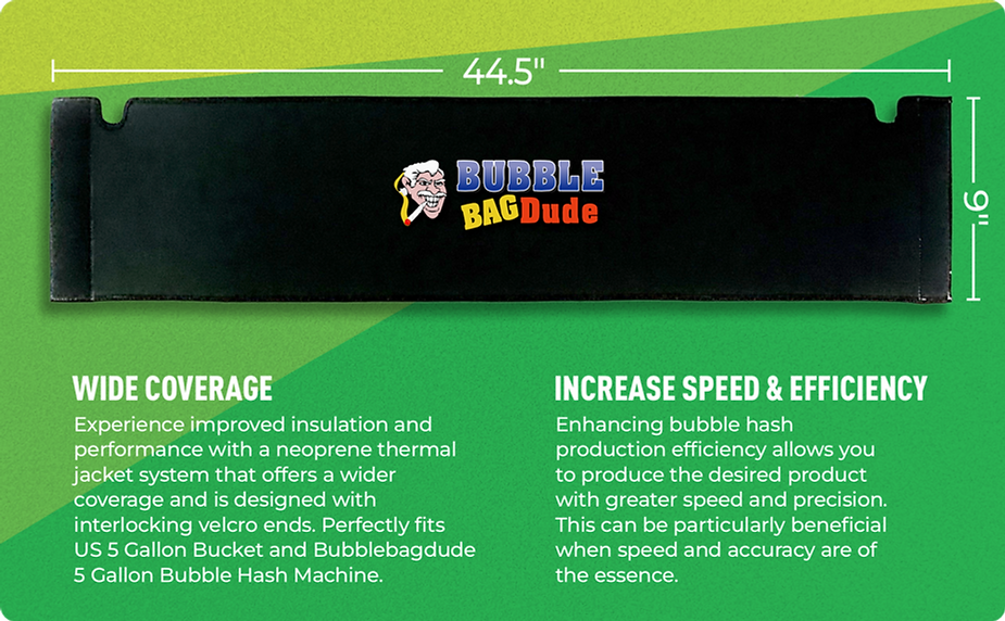 BUBBLEBAGDUDE Thermal Wrap Insulation for 5 Gallon bubble Machine