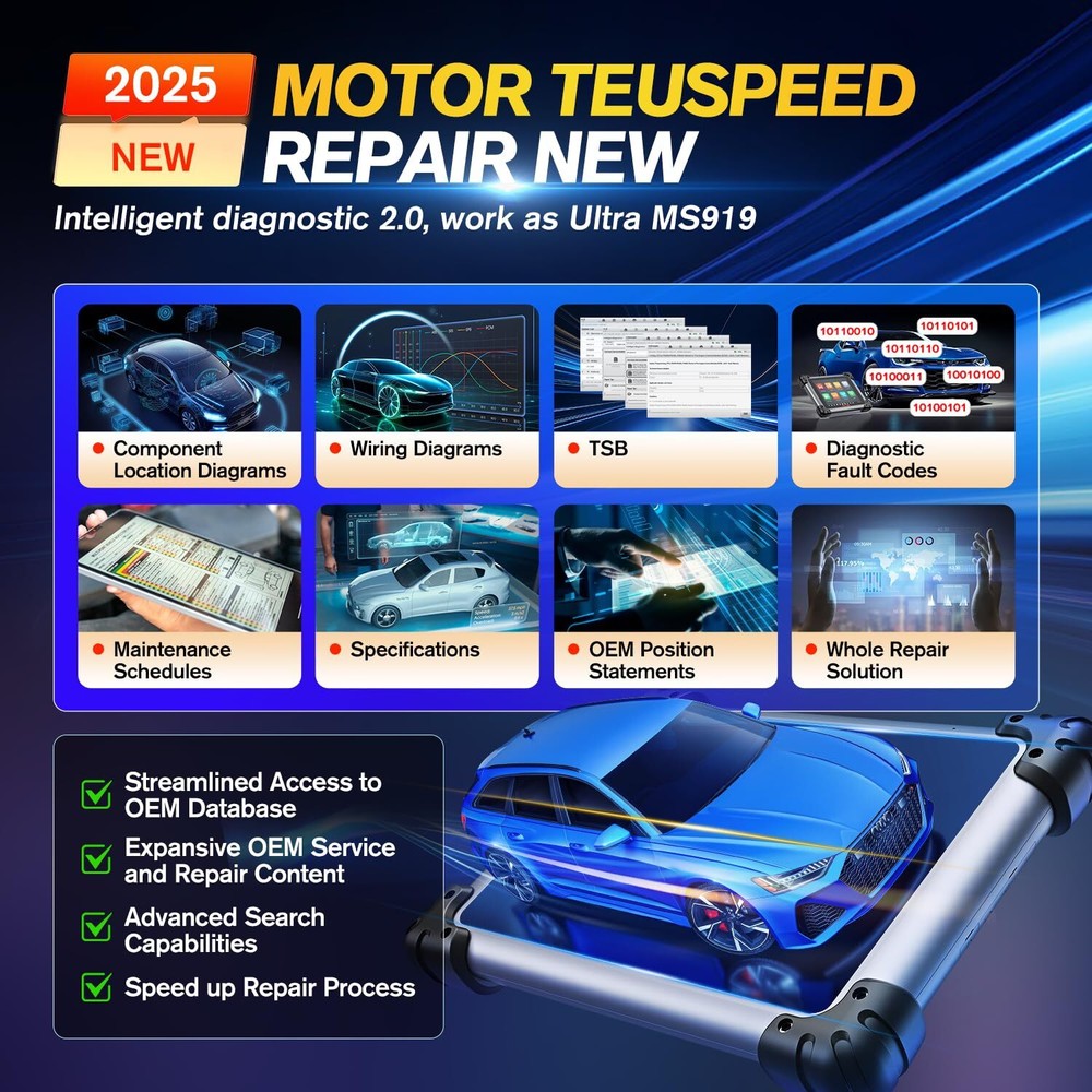 2026 Autel MaxiSys Elite II PRO As MS919 Diagnostic Scan Programming Key Coding