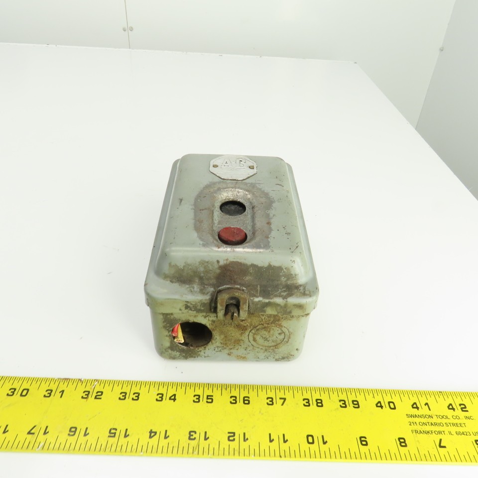 Allen Bradley 2-Button Size 0 Manual Motor Starter Control Operator Panel