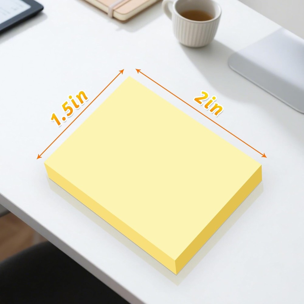 Mini Stiy Notes in, Yellow Strong Adhesive Post, Suitable for School,