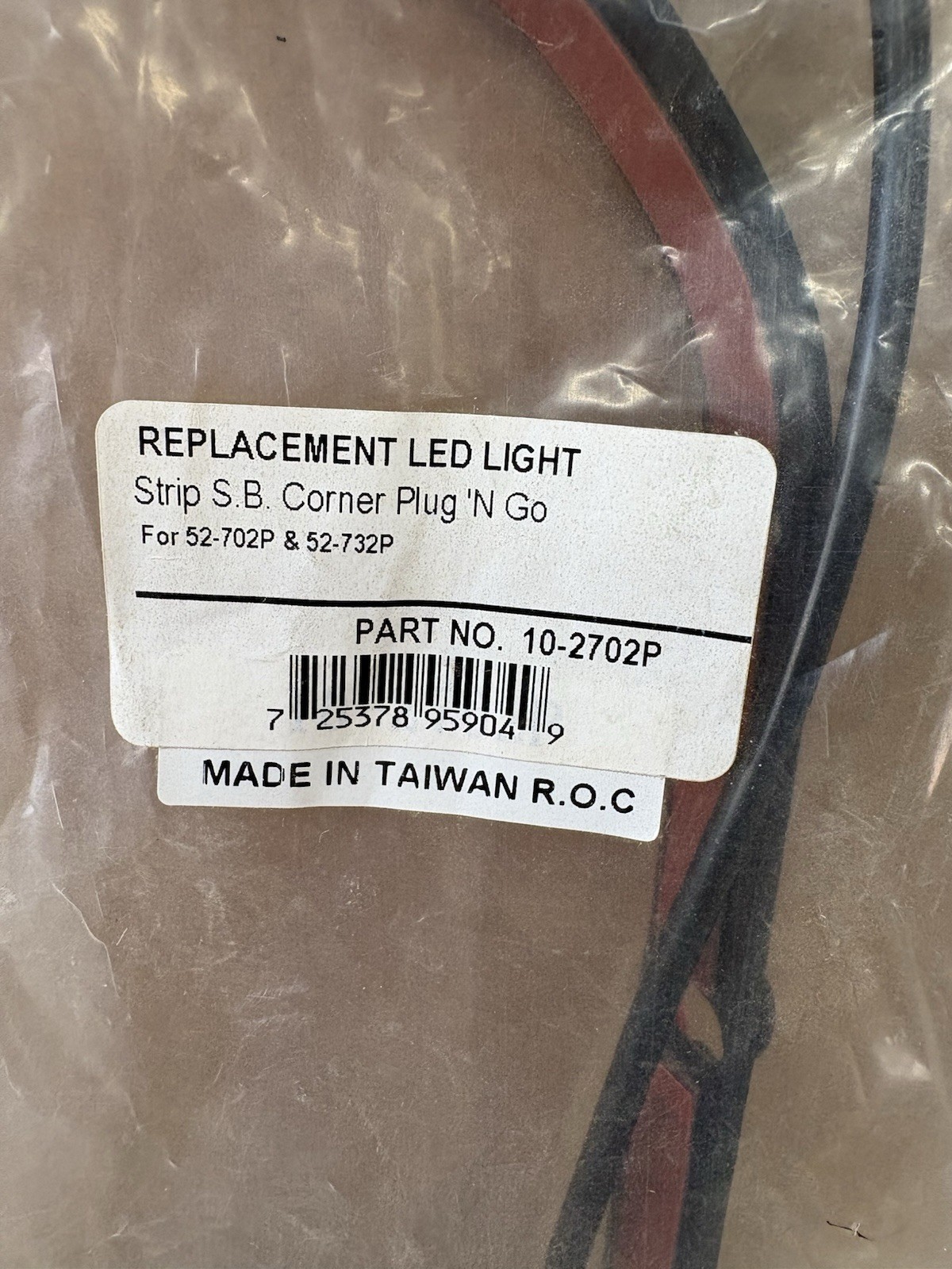 SHOW CHROME 10-2702P Clear LED Strip Saddlebag Corner Plug N Go 52-732P GL1800