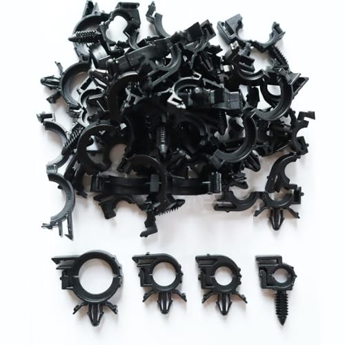 Push Mount Car Wire Clips Assorted Sizes, Universal Auto Wire Loom Routing