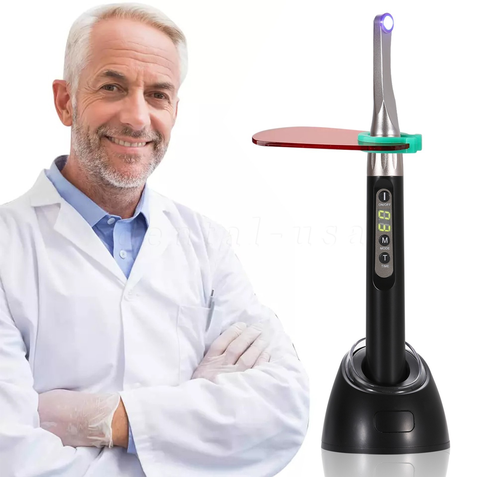 Woodpecker Style iLED Dental Curing Light Lamp 1 Sec Resin Cure 2500mw/c㎡ FDA