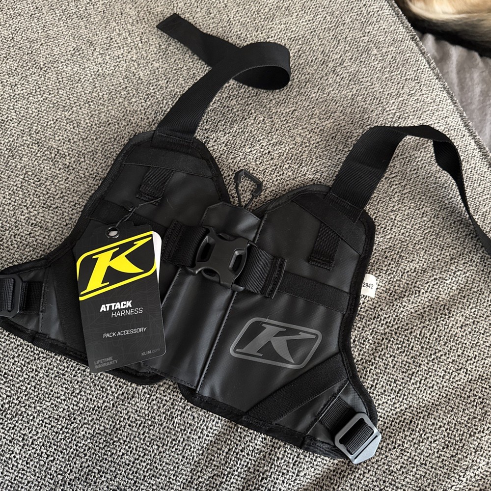 KLIM ATTACK HARNESS - Black / Castlerock - BRAND NEW
