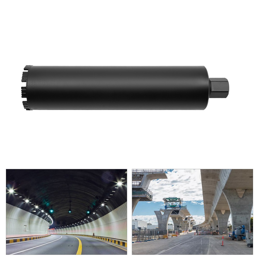 102x470mm Black Wet Core Drill Bit Diamond Core Drill Core Bits For Concrete
