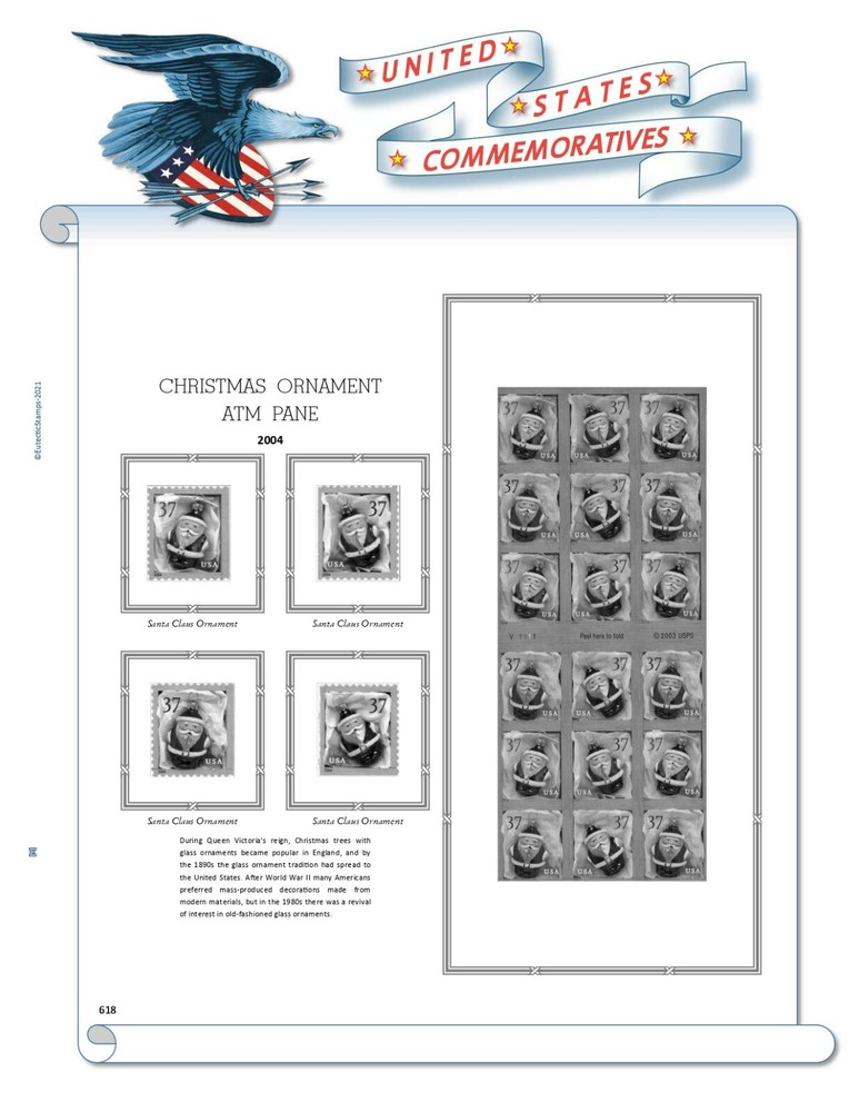 2004 U.S. Commemorative Singles COMPLETE Supplement (White Ace Alternative)