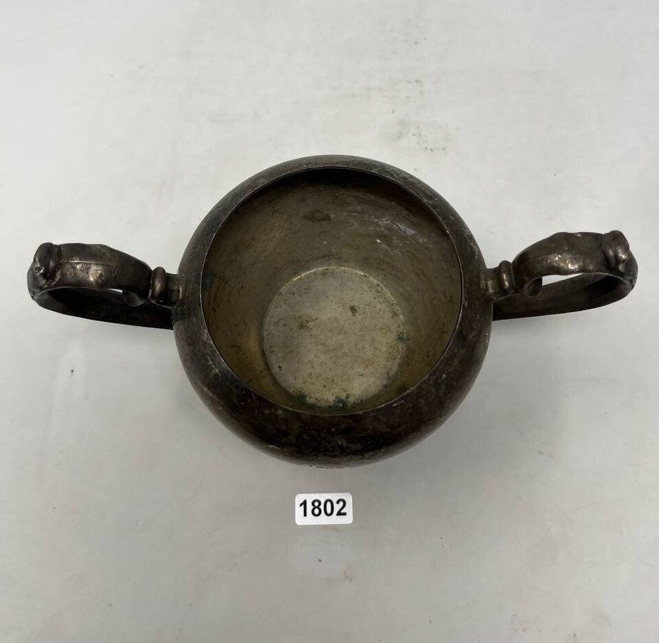 Vintage Silverplate Footed Sugar Bowl