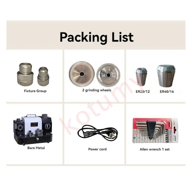 Electric Drill Bit Sharpener Grinder GD430 Twist Drill Milling Cutter Sharpener