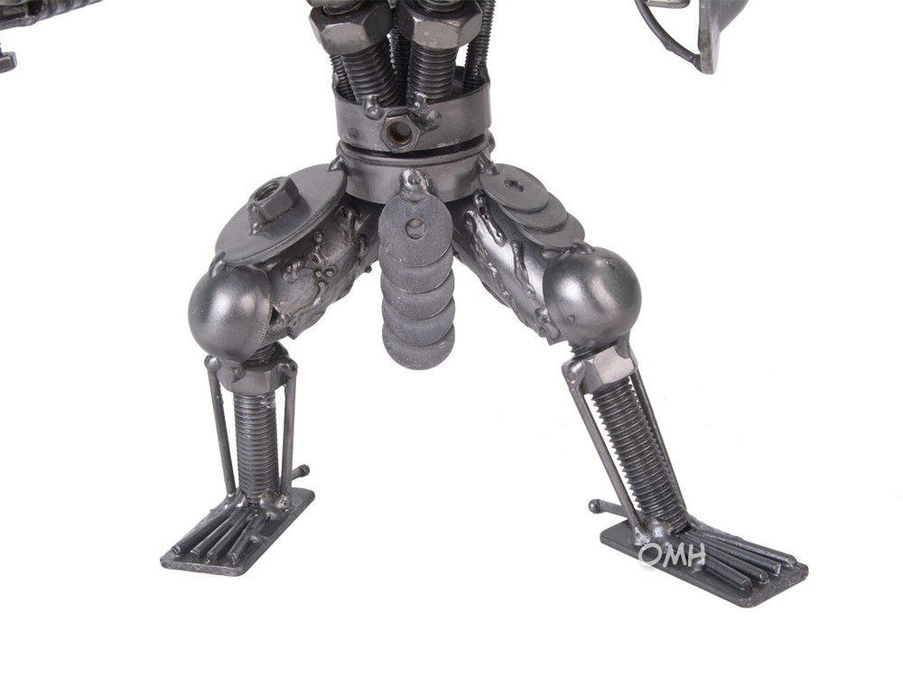 Metal Predator with Shield & Sword | Handcrafted Metal W/ Samurai-Like Armor