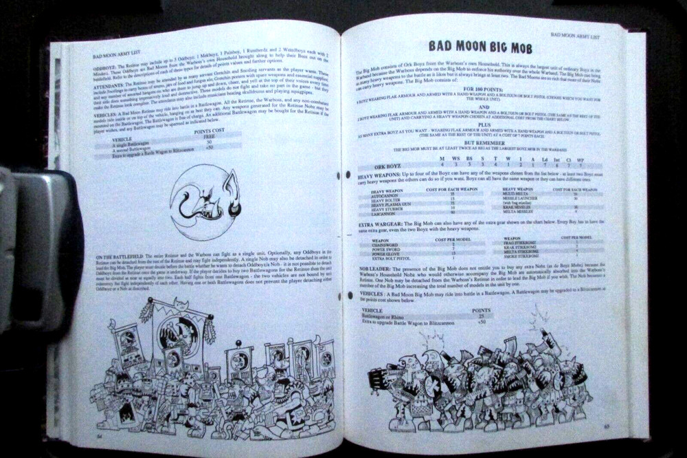 OOP Citadel / Warhammer 40k / Rogue Trader Space Orks Freebooterz Hardback Book