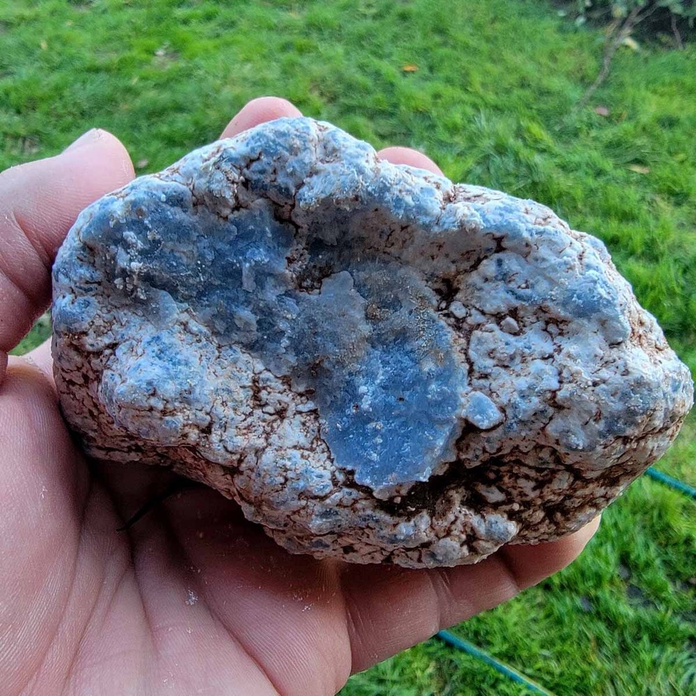 Random Pull Peruvian Angelite Cutting Rough Specimens! Lapidary Stone Material!