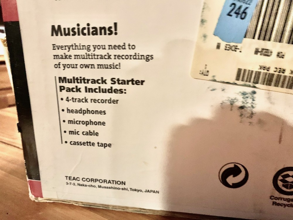 Vintage Tascam Multitrack Cassette Starter Pack Unopened