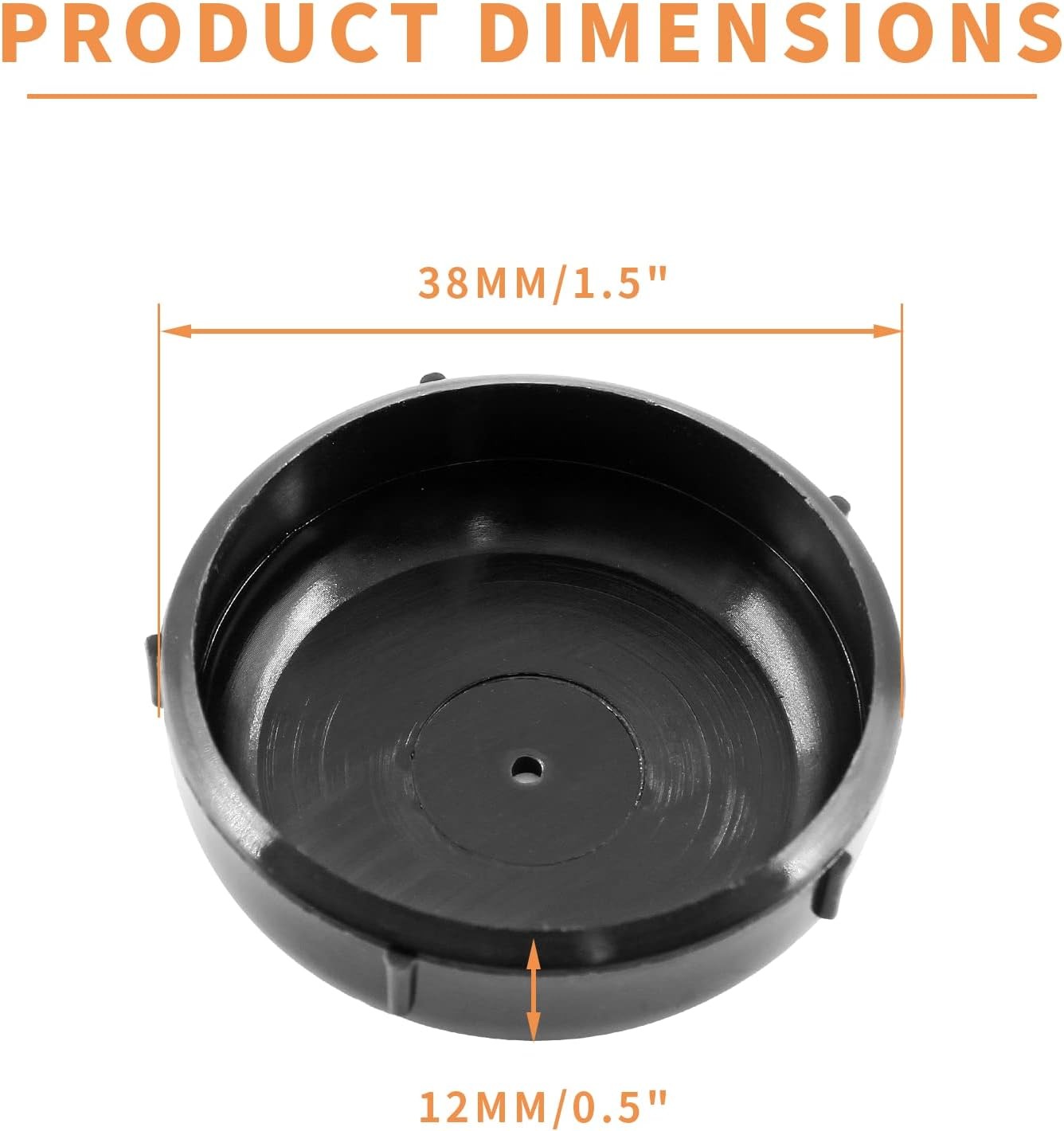 40 Pcs 1-1/2" Wrought Iron Patio Furniture Feet Caps Outdoor Patio Chair Glides