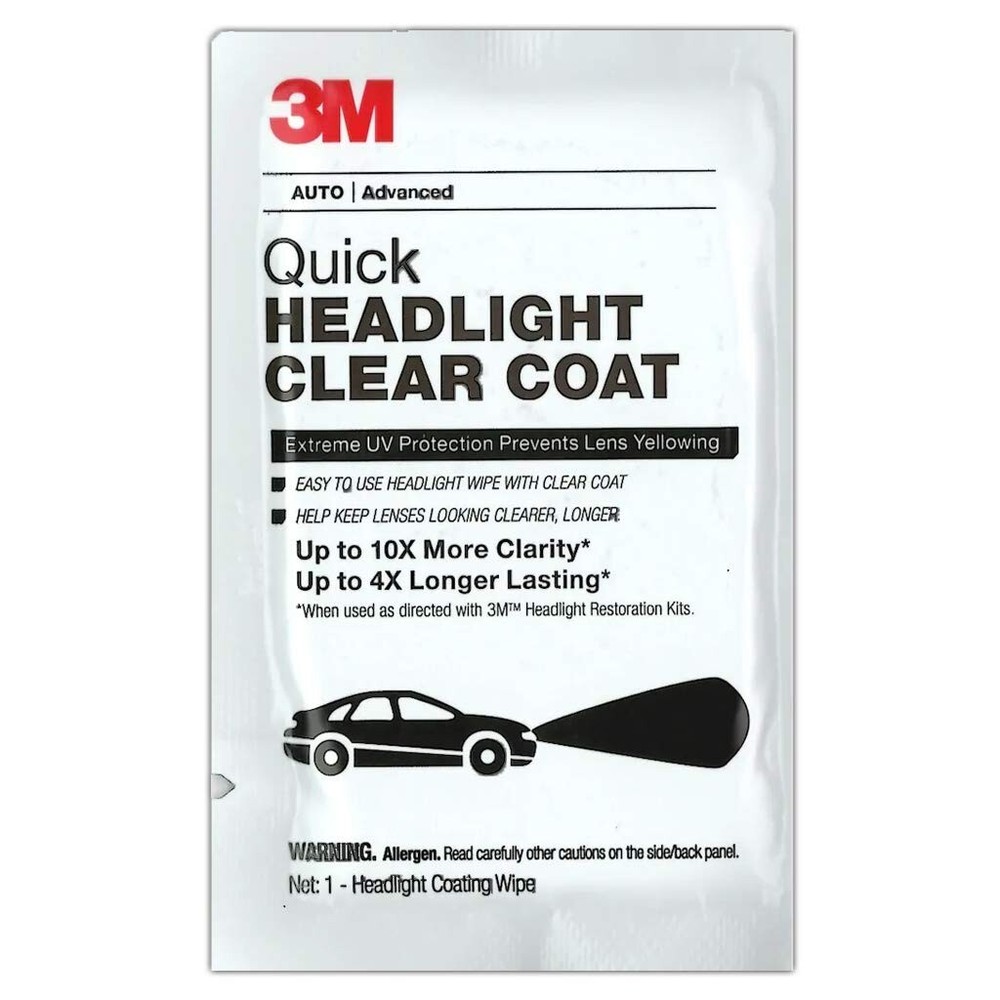 3M Quick Headlight Clear Coat 8x wipe lot